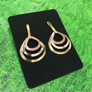 Tri-Color Earrings